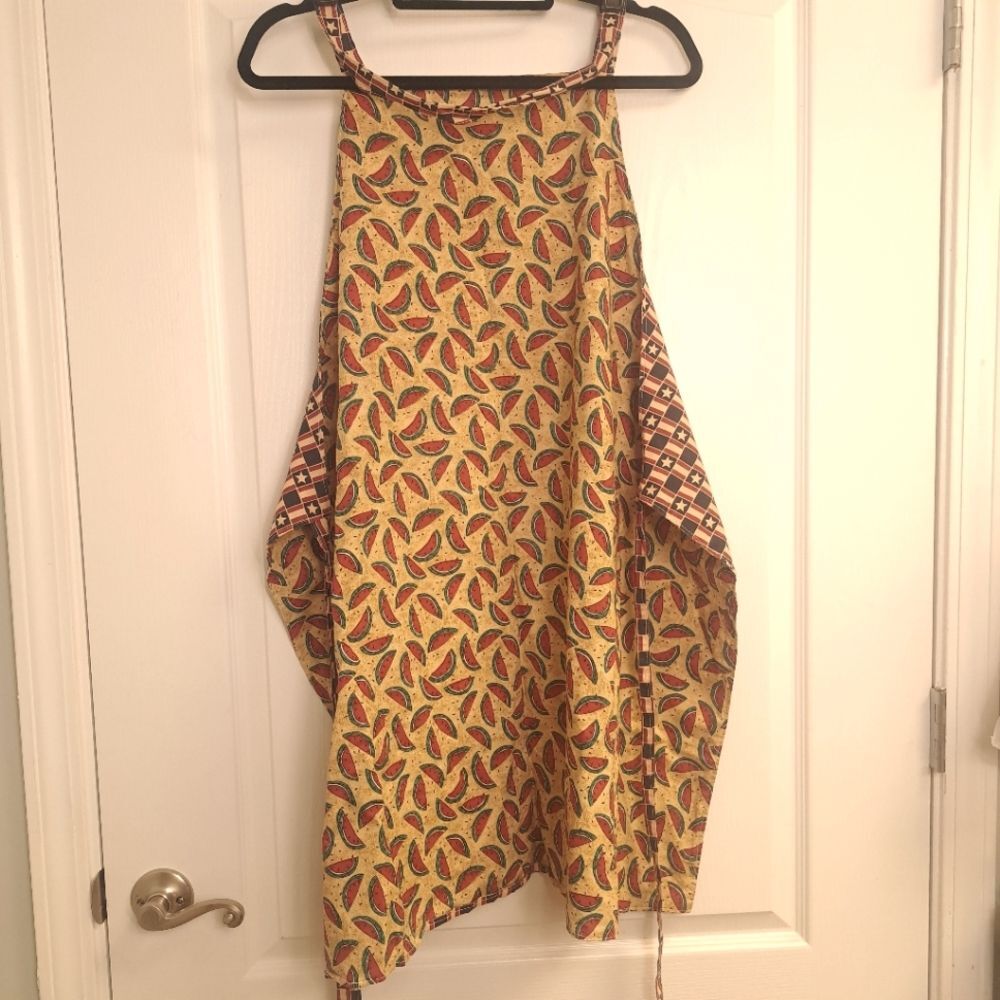 Watermelon American Flag Reversible Apron